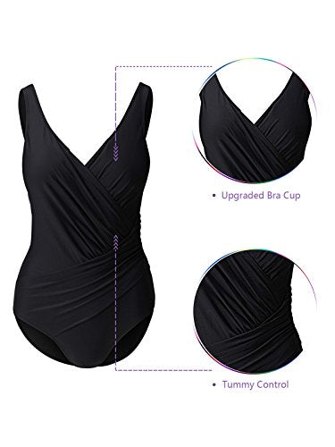 Averil – Wickel-Einteiler Badeanzug mit Bauchkontrolle