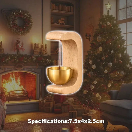 HarmonieGlocke – Charmante C-förmige Holz-Windglocke mit beruhigendem Klang