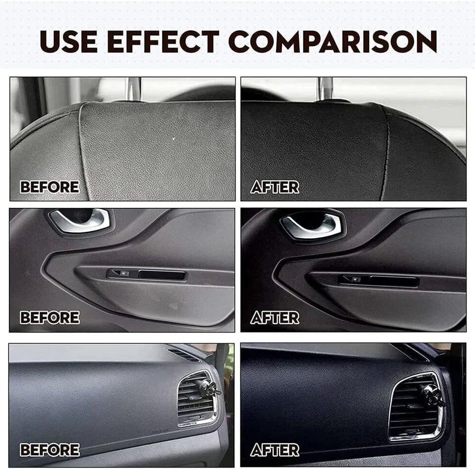 Auto-Kunststoff Renovierer – Tiefenglanz & UV-Schutz | inkl. Schwamm & Mikrofasertuch