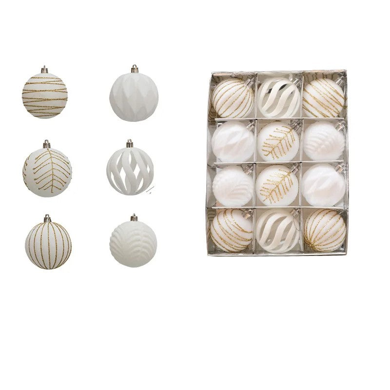 Weihnachtskugel-Ornament-Set aus Samt