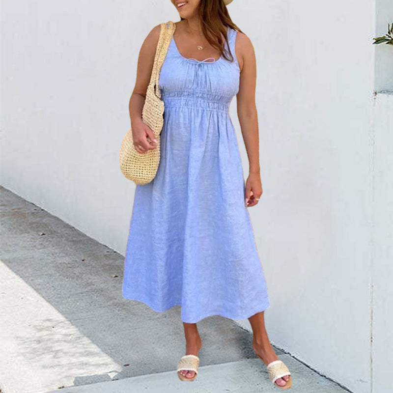Damen Smocked Kleid