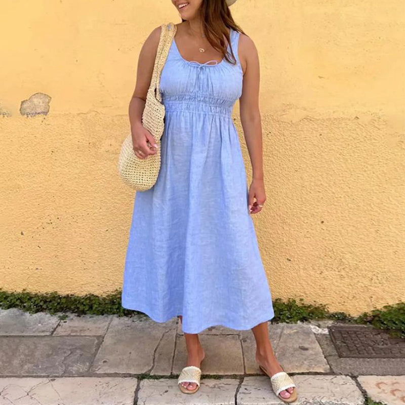 Damen Smocked Kleid