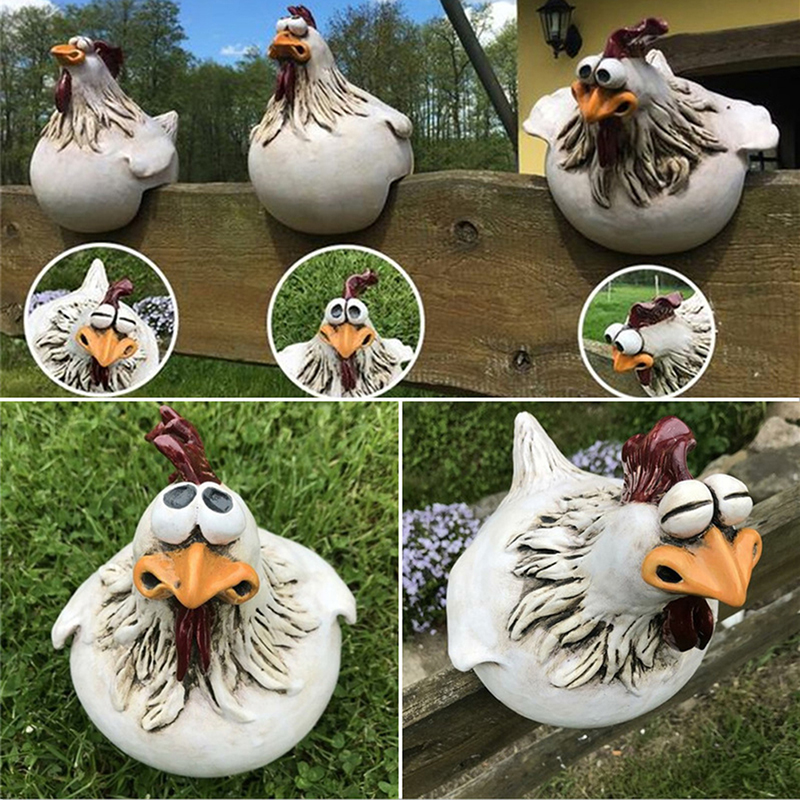 1+1 GRATIS | ChickenDeko™ - Garten Großäugige Hühnerstatuen