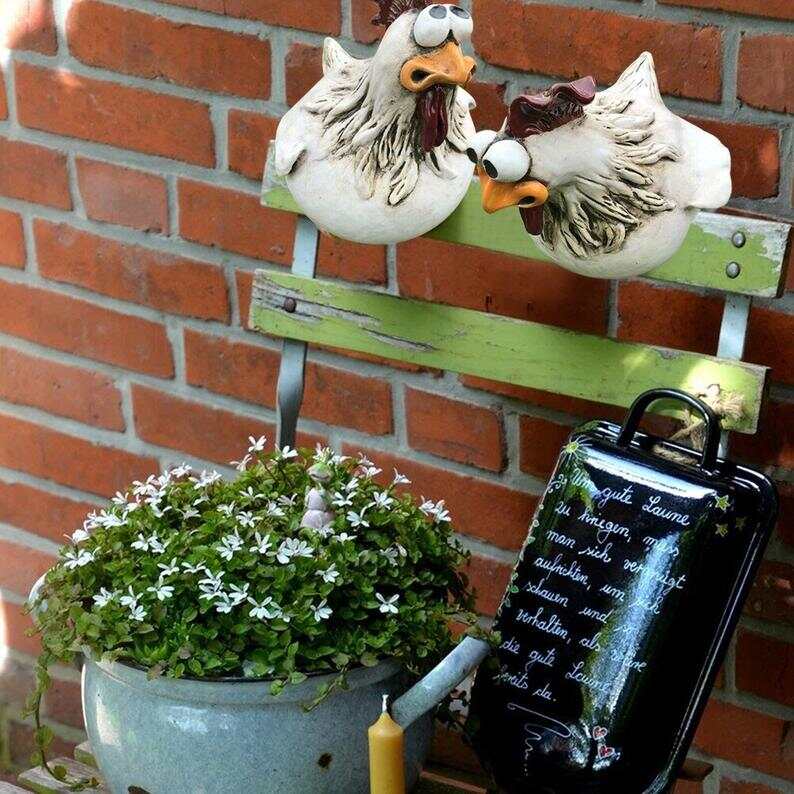 1+1 GRATIS | ChickenDeko™ - Garten Großäugige Hühnerstatuen