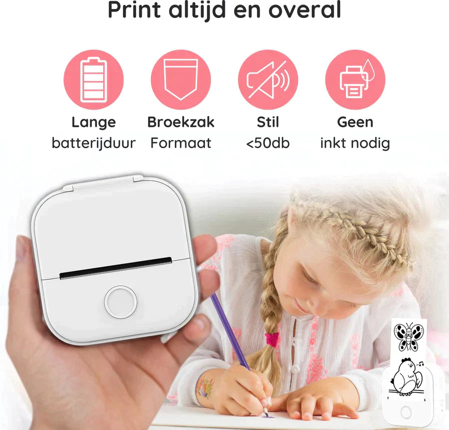 50% RABATT | Mini Printer™ + gratis Druckerpapier - Der Drucker, der nie Tinte braucht!