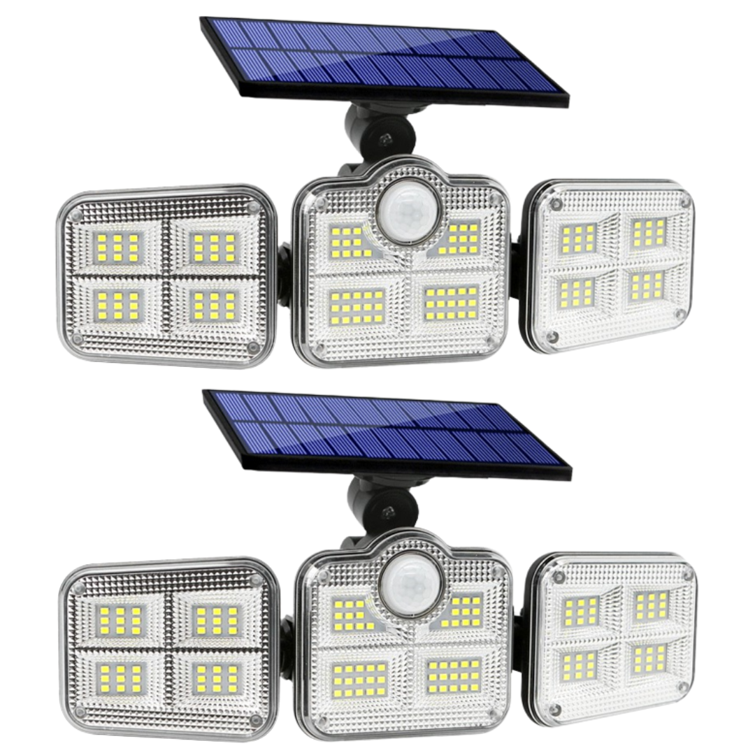 TripleSolar™ - Wasserdichte Solar-LED-Leuchte mit Bewegungssensor