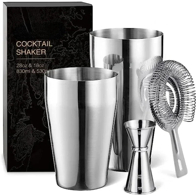 4-teiliges Boston Cocktail Shaker Set | Ihr eigenes Set mit 50% Rabatt