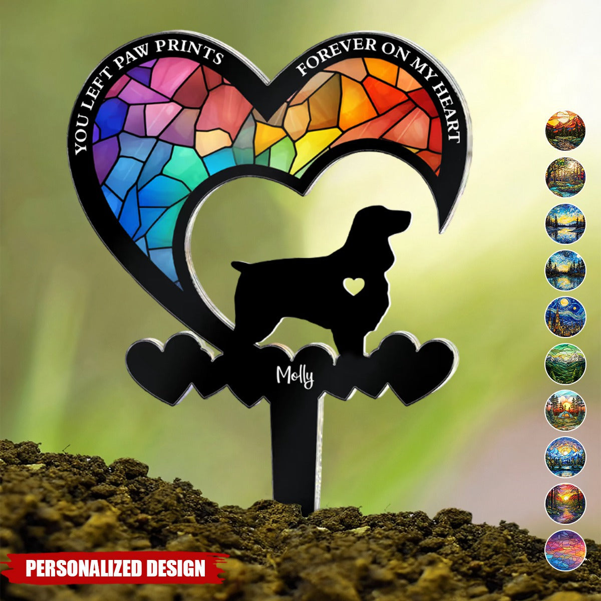 Du warst mein liebstes Hallo & mein schwerstes Lebewohl Hund Verlust-personalisierte Garten Pfahl