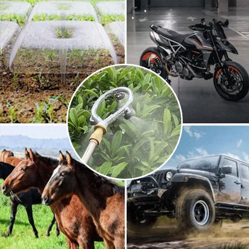Multifunktionaler ringförmiger Hochdruckvernebelungs-Sprayer aus Edelstahl