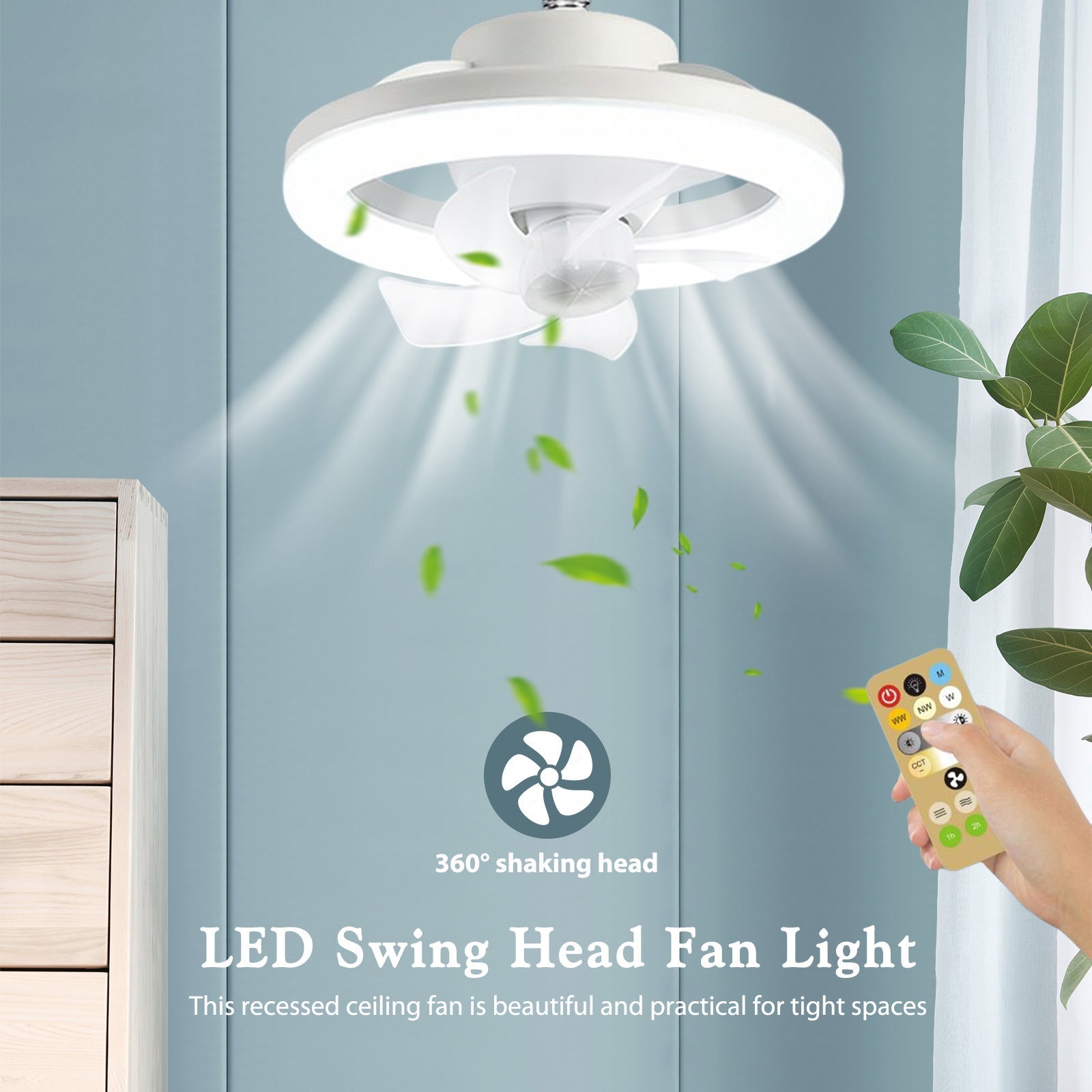 LED Light Ceiling Fan™ - Reindrehen und fertig!