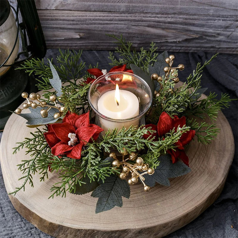 MERRYWREATH™ - Künstlicher Beeren-Kerzenhalter