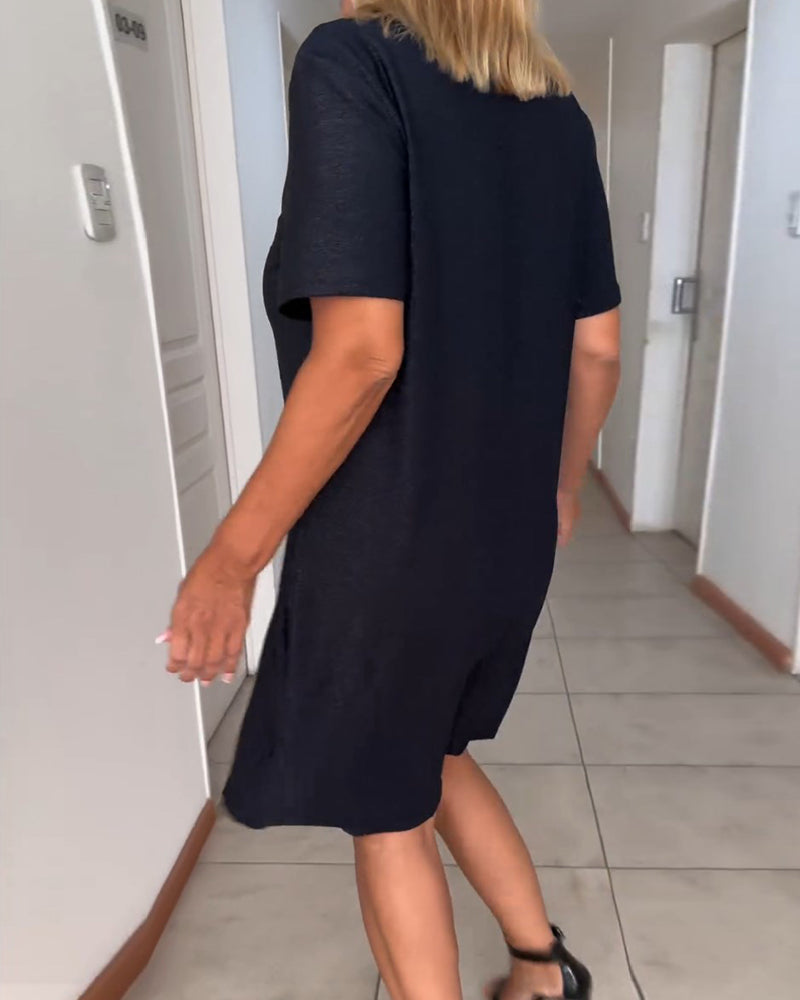Elessa | Elegantes Wickelkleid mit V-Ausschnitt - Anmutiger Stil, müheloses Selbstbewusstsein