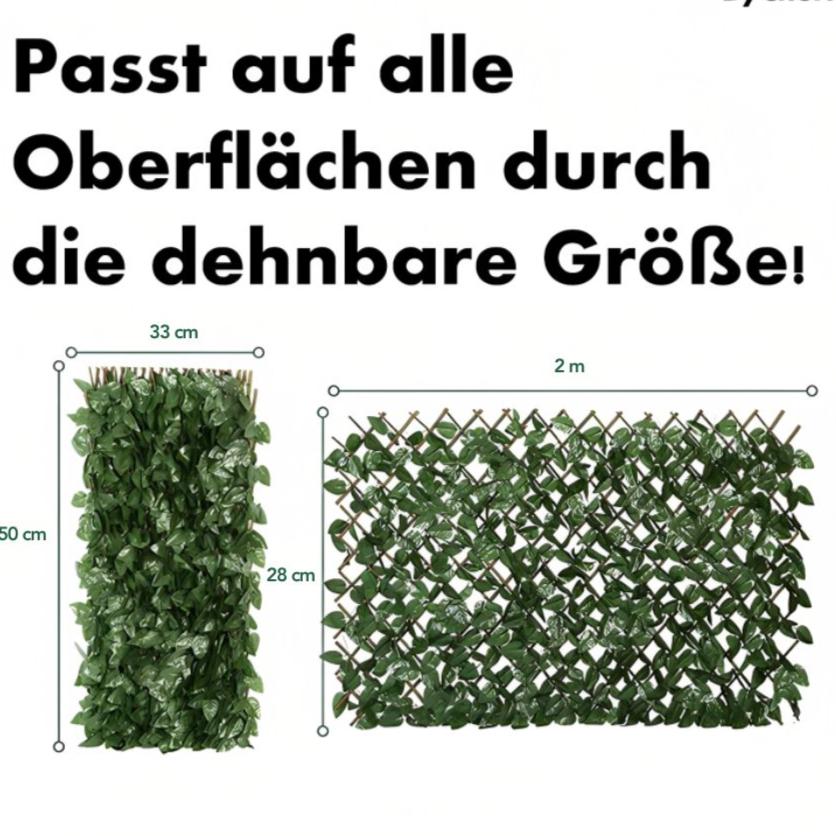 Gardenscape™ | Künstliche Klinge Faux Efeu Sichtschutzzaun