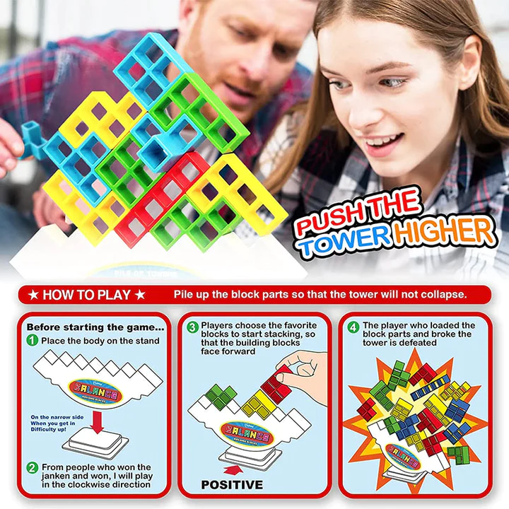 50 % RABATT || CreativeStack® - Magnetisches Tetris-Set