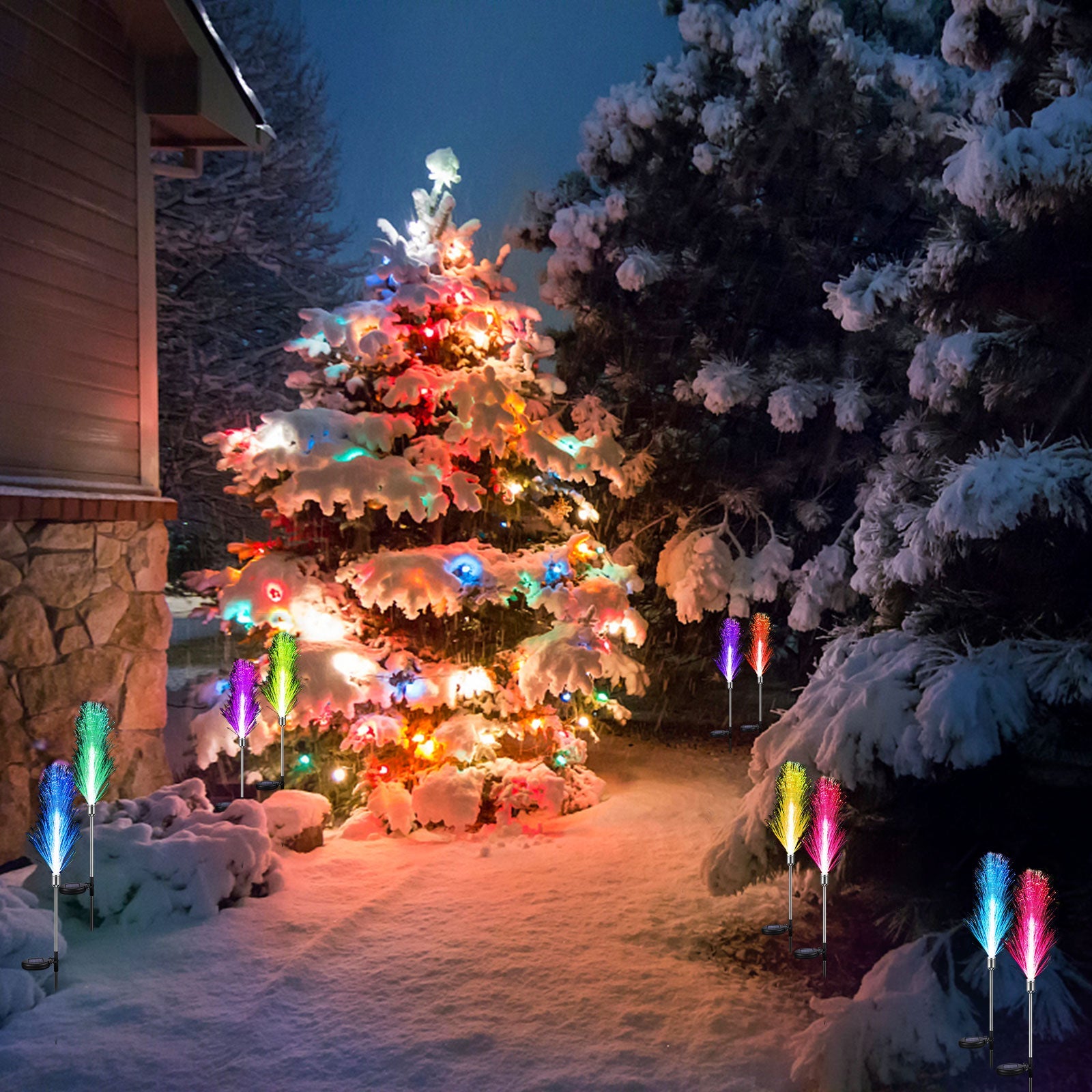Neporal Solar-Gartenlichter Außen Deko