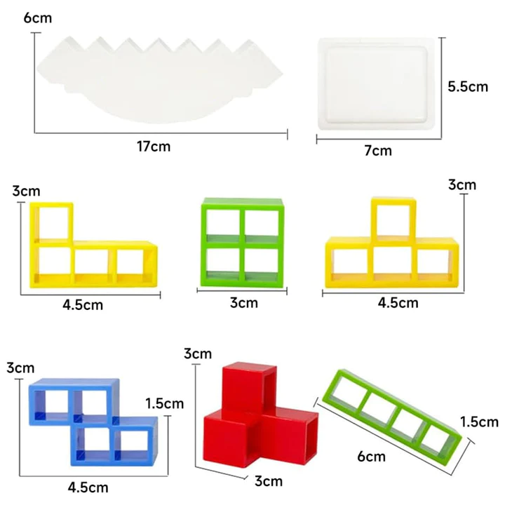 50 % RABATT || CreativeStack® - Magnetisches Tetris-Set