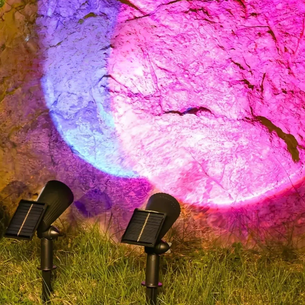 Solarbetriebene Gartenstrahler