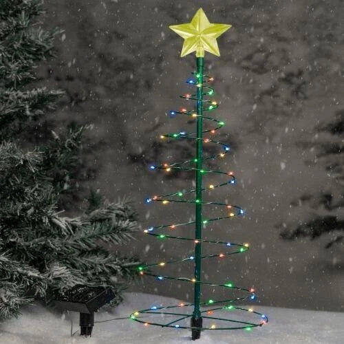 1+1 GRATIS | ChristmasBaum™ - Solar LED Metall Weihnachtsbaum mit Lichterkette