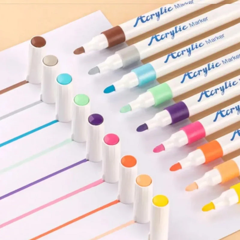 AcrylicMaster™ | Komplettes Acrylmarker-Set mit 24 Farben