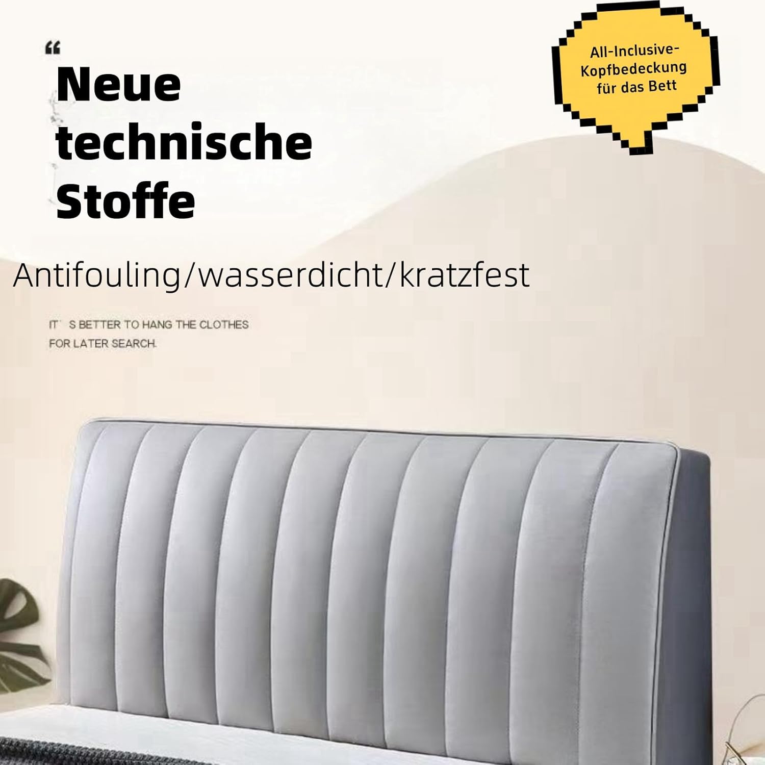 LuxCover Kopfteilbezug – Schützt und verleiht deinem Schlafzimmer Stil 😊