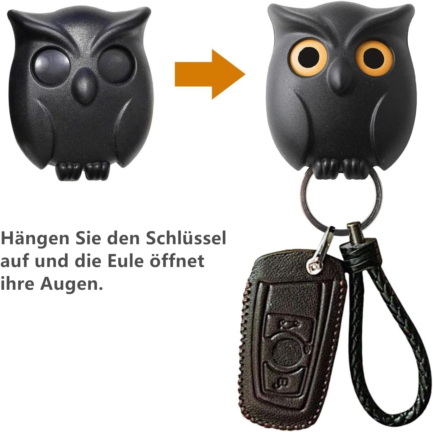 OwlKey™ | Magnetischer Nachtschwärmer Schlüsselanhänger