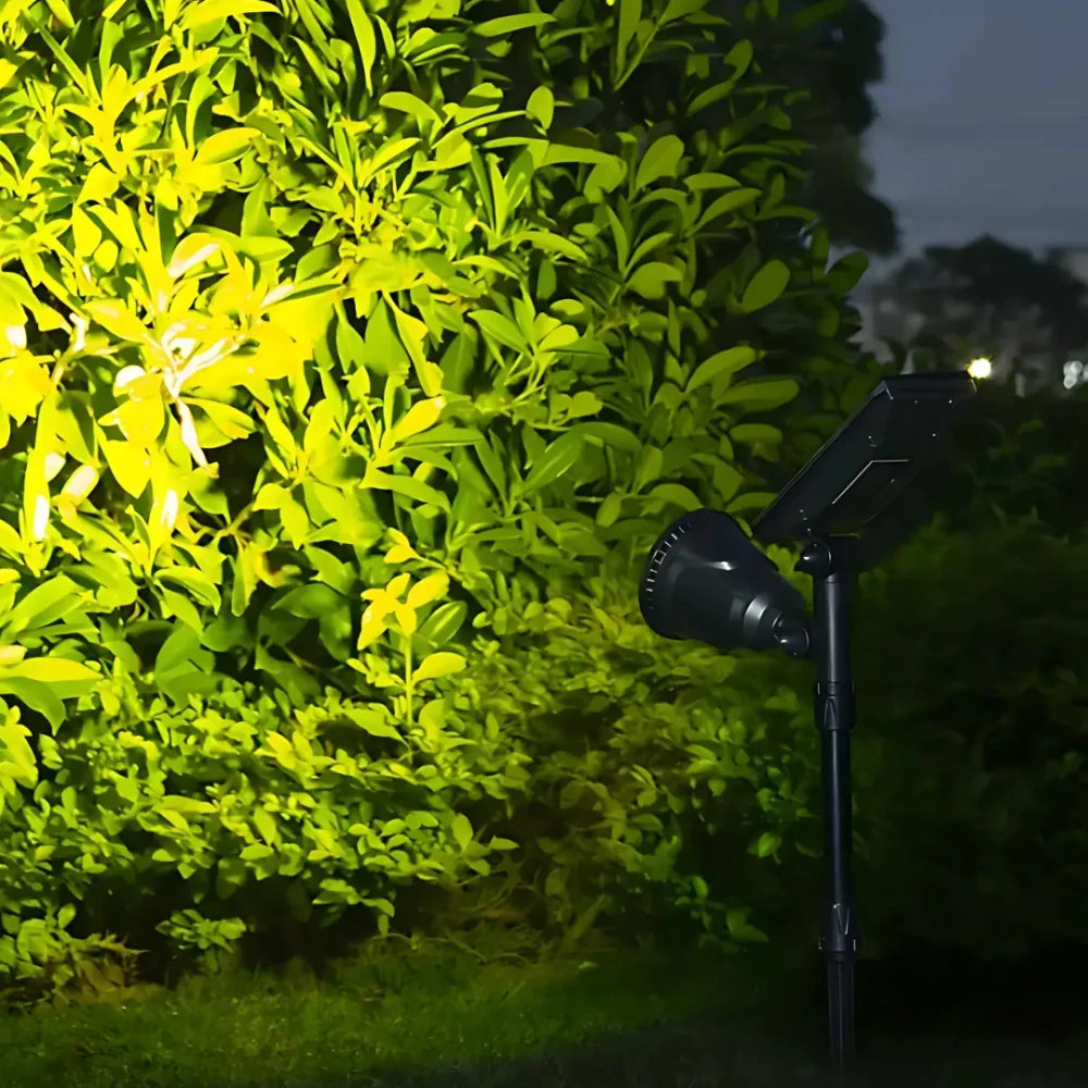 Solarbetriebene Gartenstrahler
