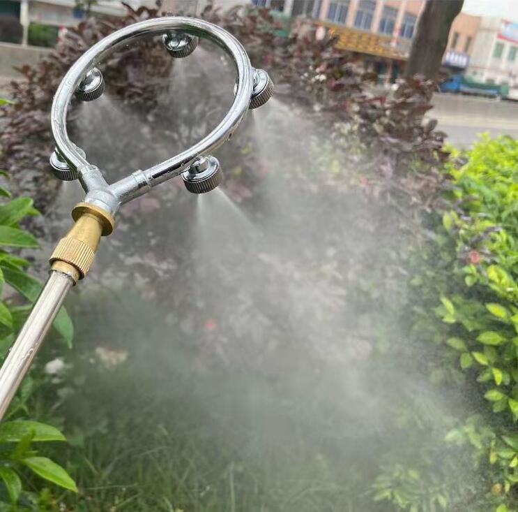 Multifunktionaler ringförmiger Hochdruckvernebelungs-Sprayer aus Edelstahl