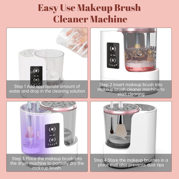 3 IN 1 Elektrischer Make-up Pinselreiniger