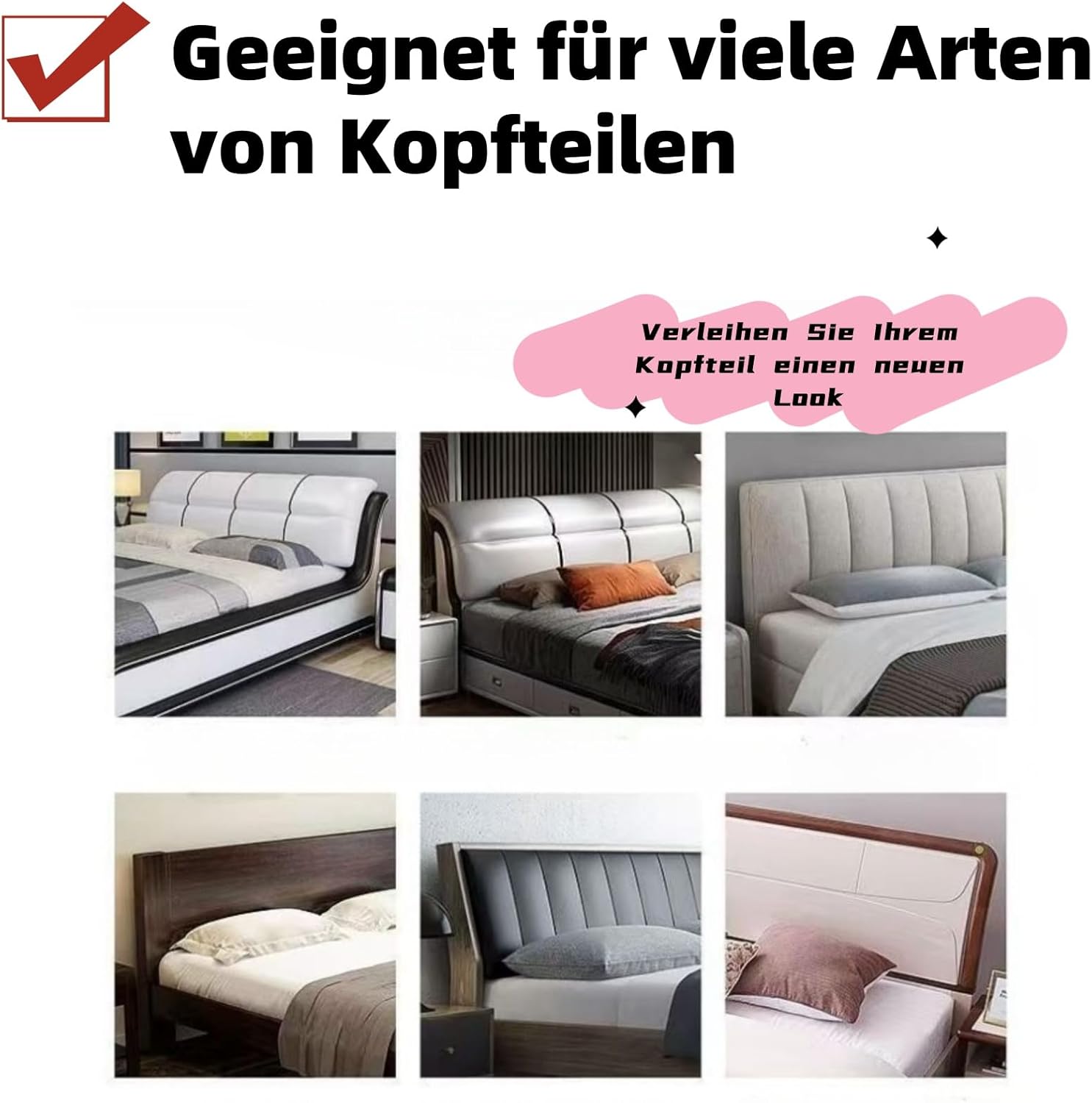 LuxCover Kopfteilbezug – Schützt und verleiht deinem Schlafzimmer Stil 😊