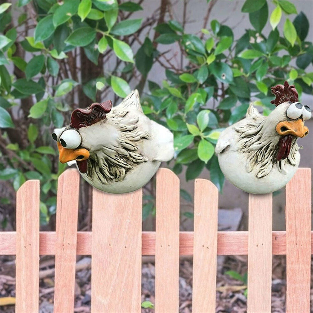 1+1 GRATIS | ChickenDeko™ - Garten Großäugige Hühnerstatuen