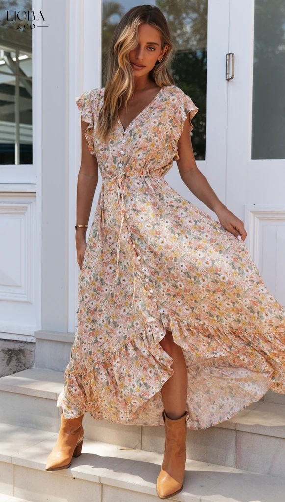 Gwennora™️ - BOHO MAXIKLEID