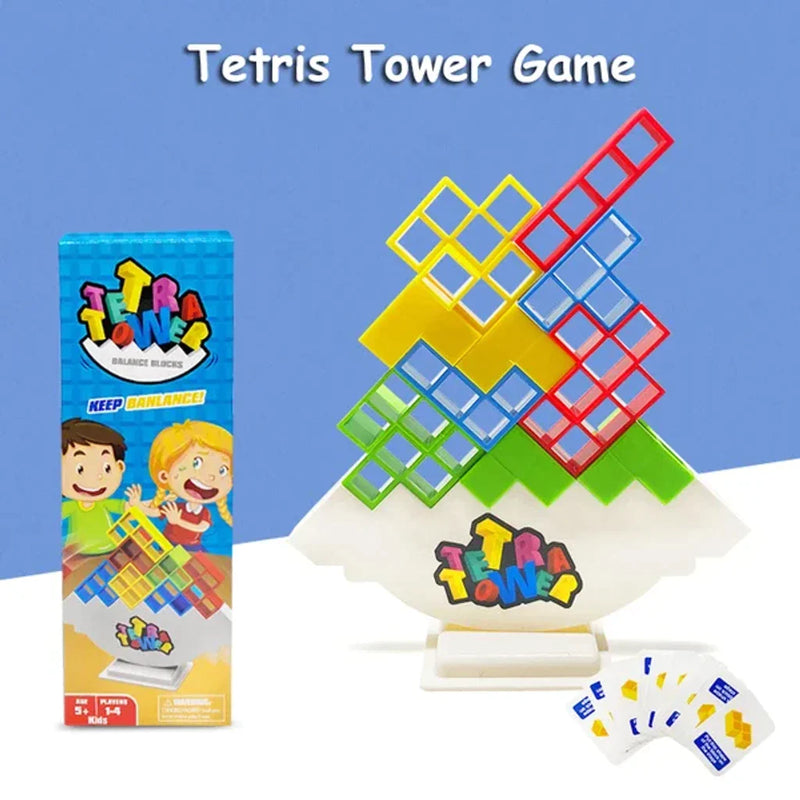 Team-Turm-Spiel für Kinder und Erwachsene
