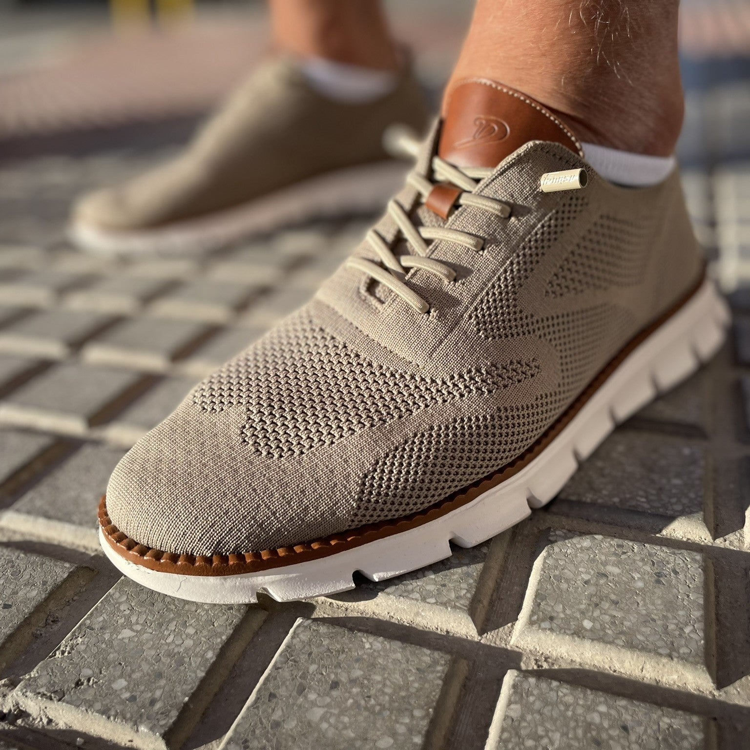 Lifestyle Freizeit Sneakers Beige