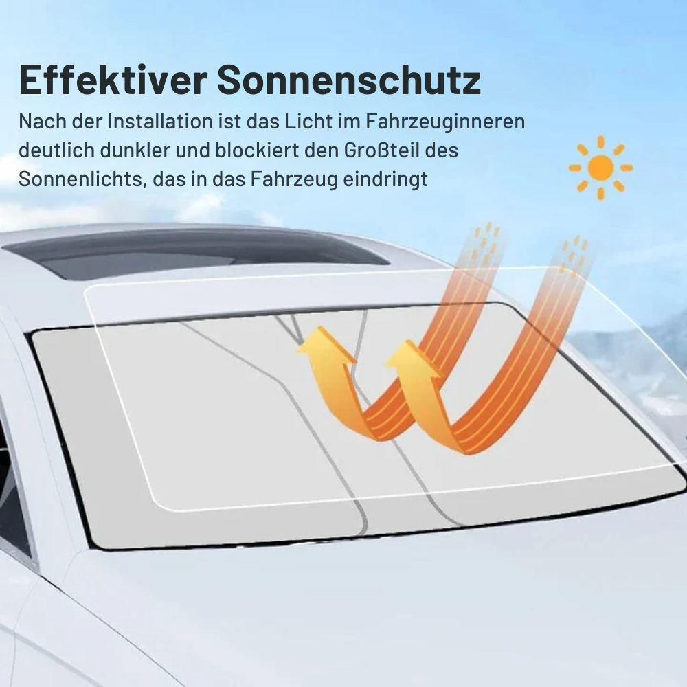 SunGuard™ - Windschutzscheiben-Sonnenblende Faltbares Sonnenschild | 40% Rabatt