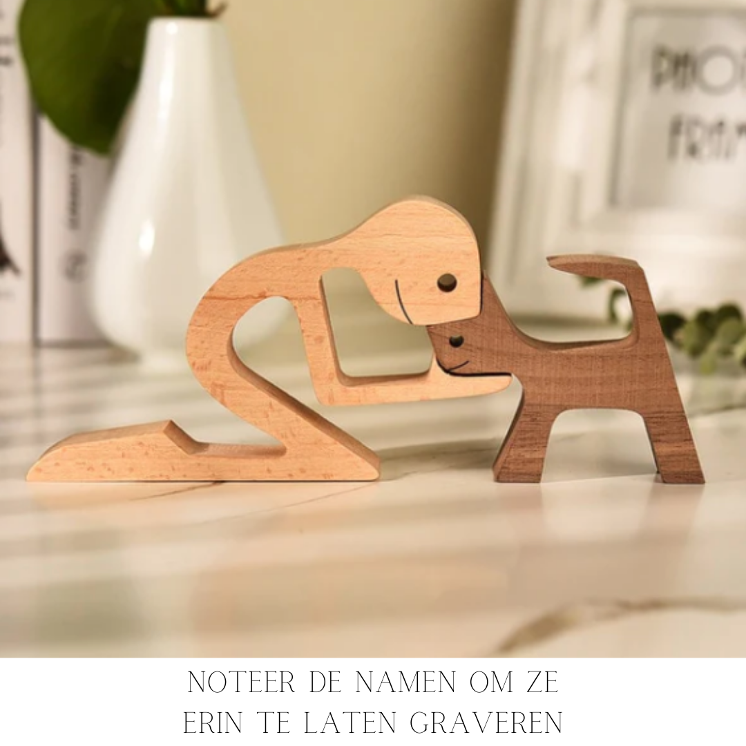 Pawsitively™ | Natürliche Holztier-Figur