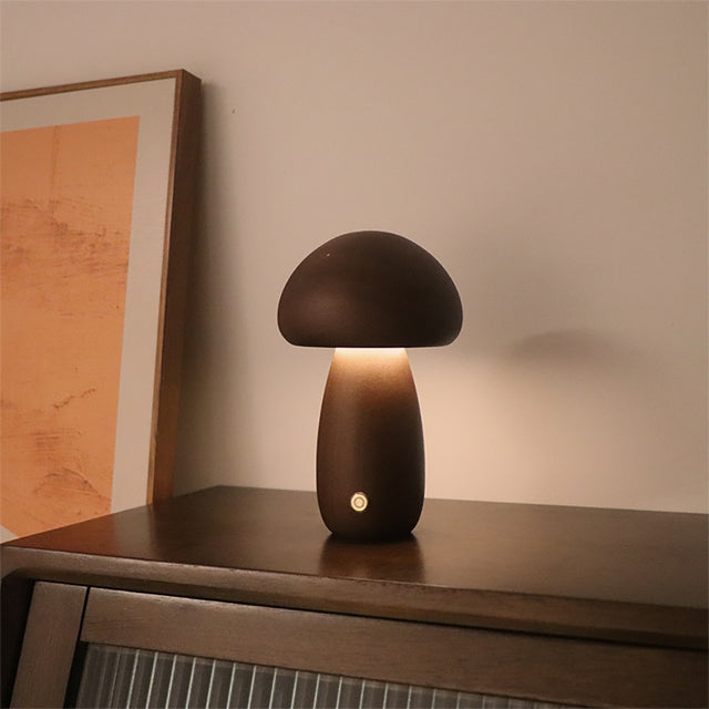 (50% Rabatt) | MushroomLamp™ - Einzigartige Pilz-Tischlampe aus Holz