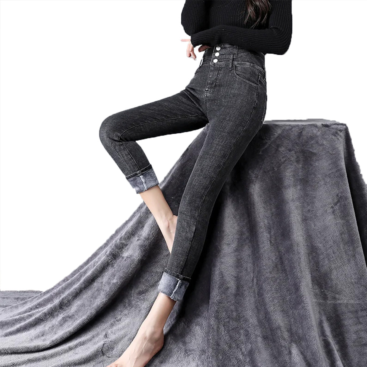 1+1 Gratis | Ricarda™ - Skinny-Jeans aus Fleece