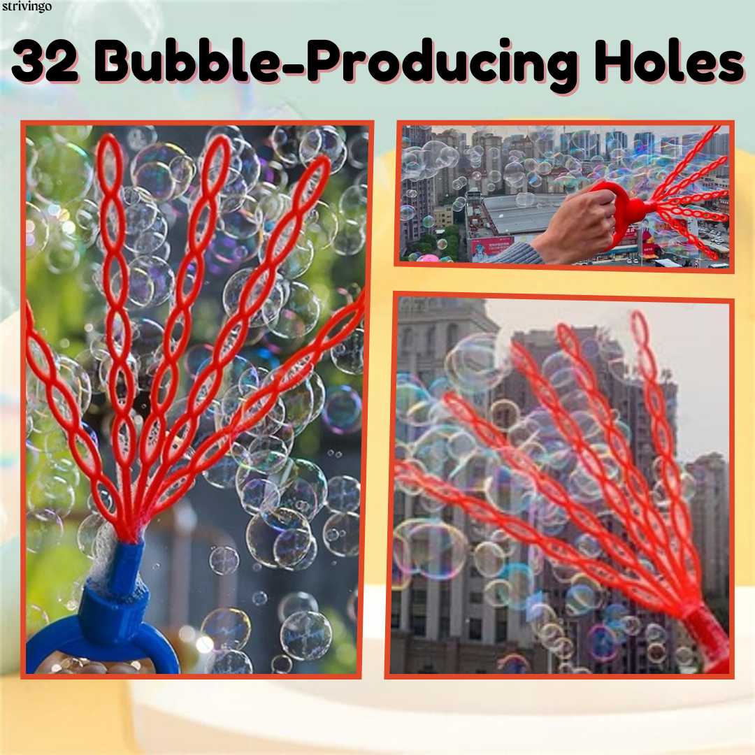 1+1 GRATIS | BubblesOverload™ - 32 Löcher Lächelndes Gesicht Bubble Stick [Letzter Tag Rabatt]