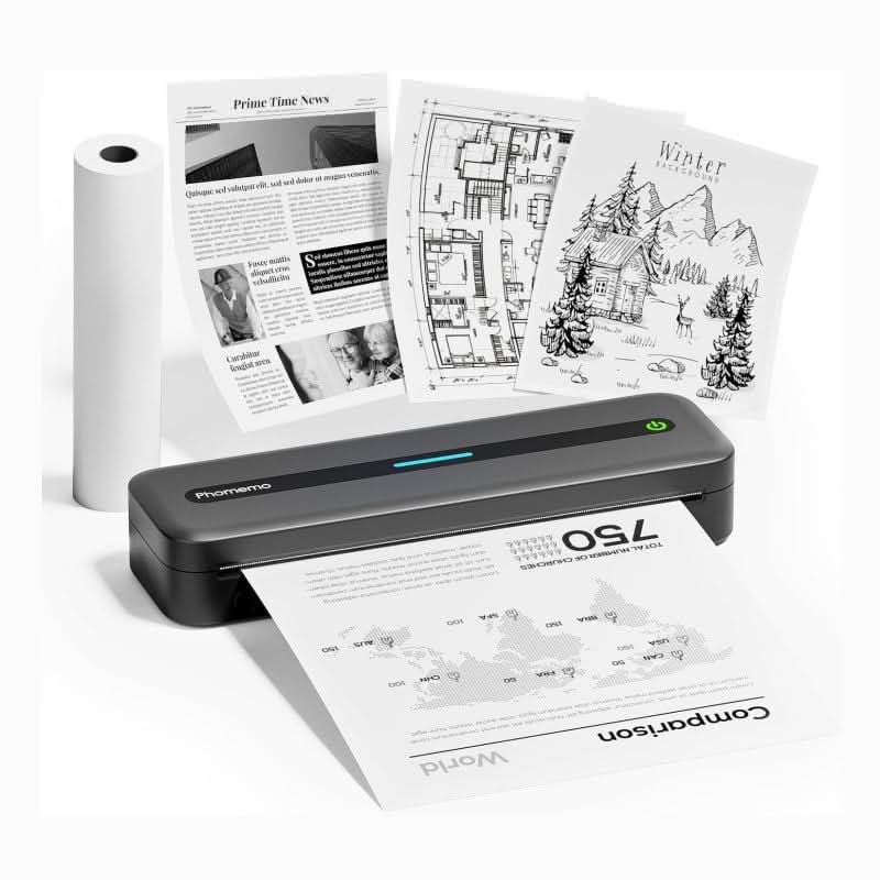 Kompakter, kabelloser Thermodrucker – Drucken ohne Tinte