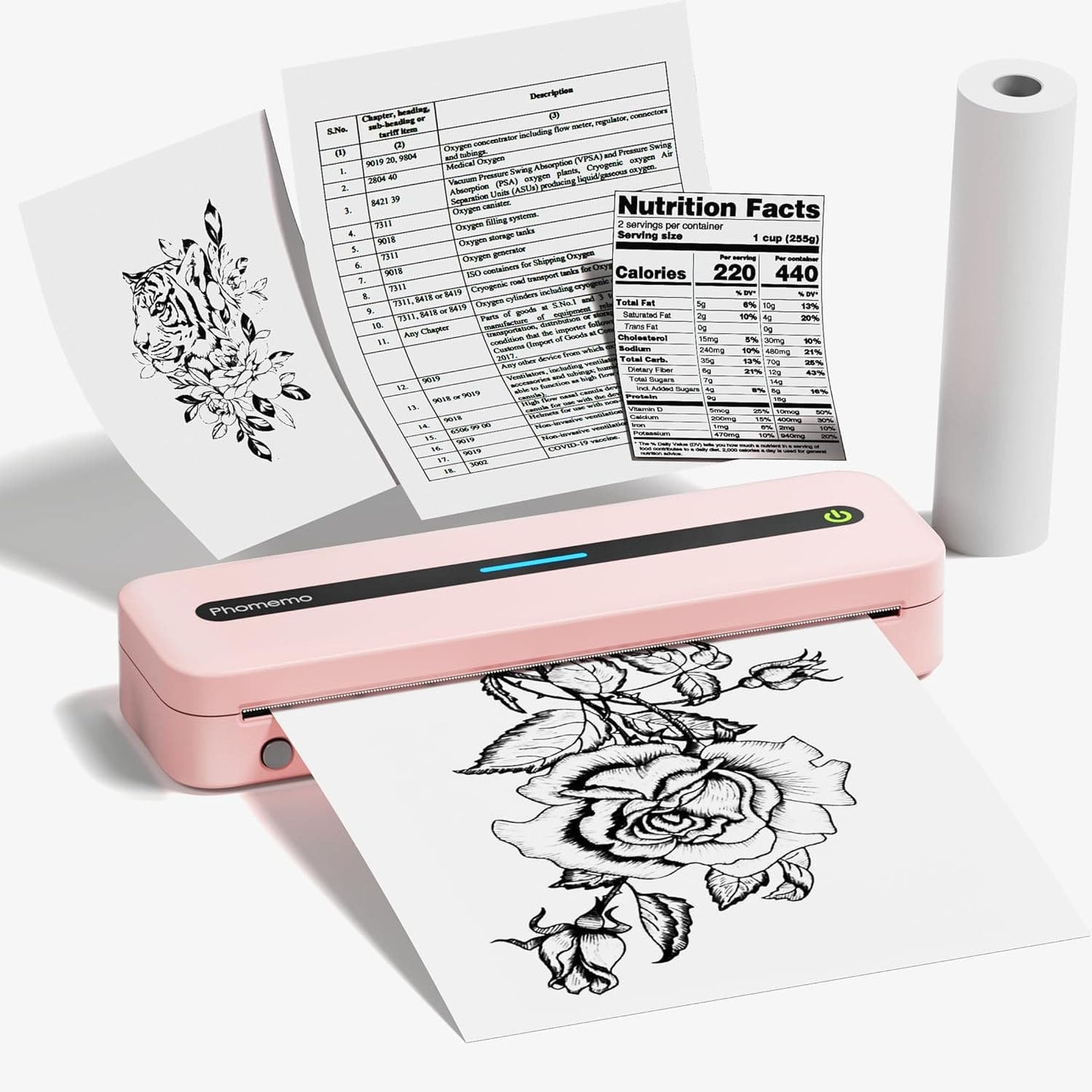 Kompakter, kabelloser Thermodrucker – Drucken ohne Tinte