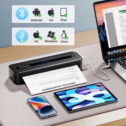 Kompakter, kabelloser Thermodrucker – Drucken ohne Tinte