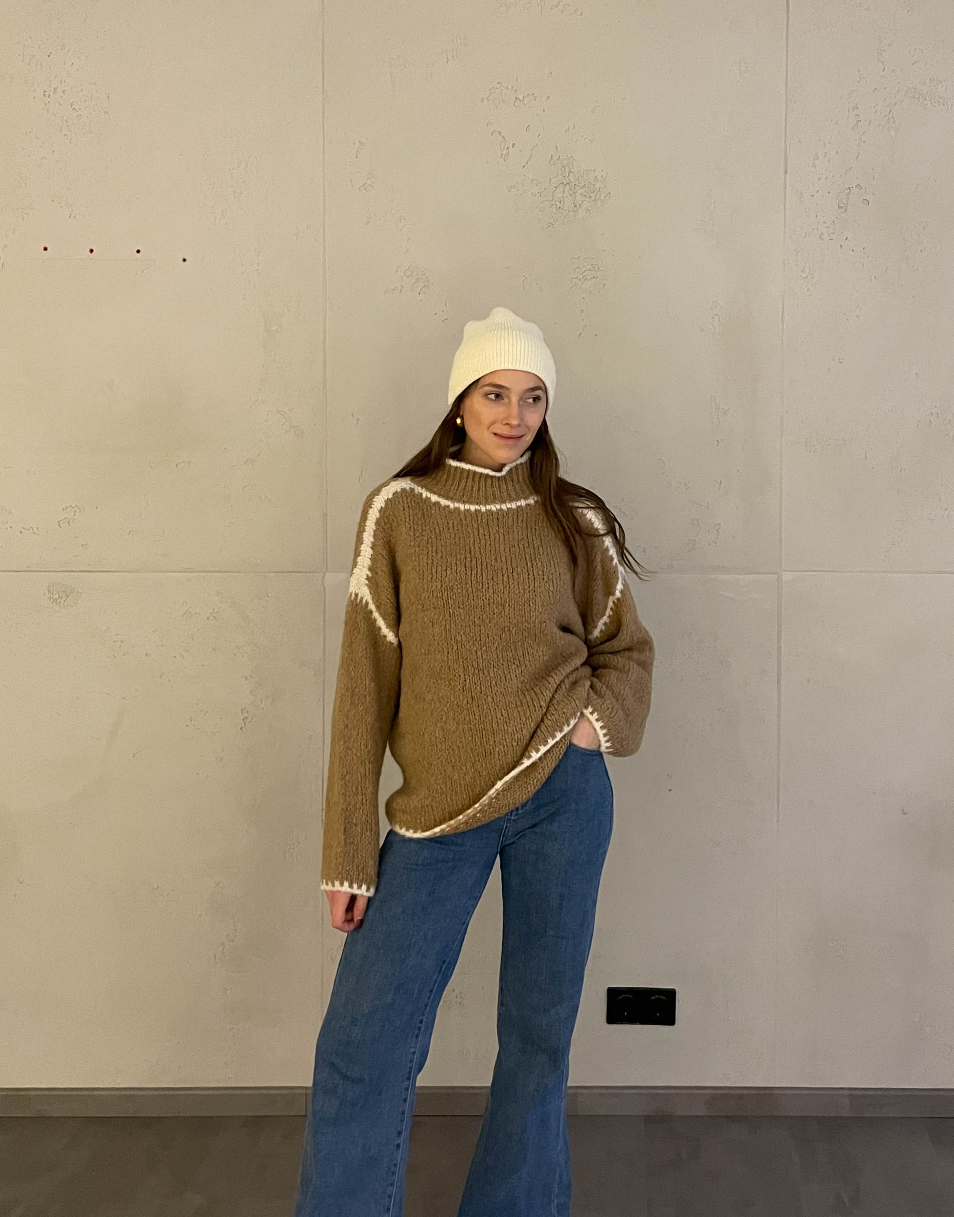 Veronika™ - Pullover mit Kontrastnähten