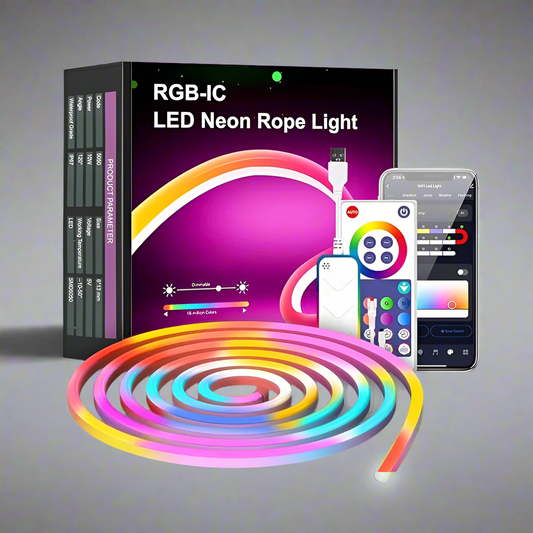 NeonFlow – Flexibles Neonlicht mit Musik-Synchronisation (5 m)