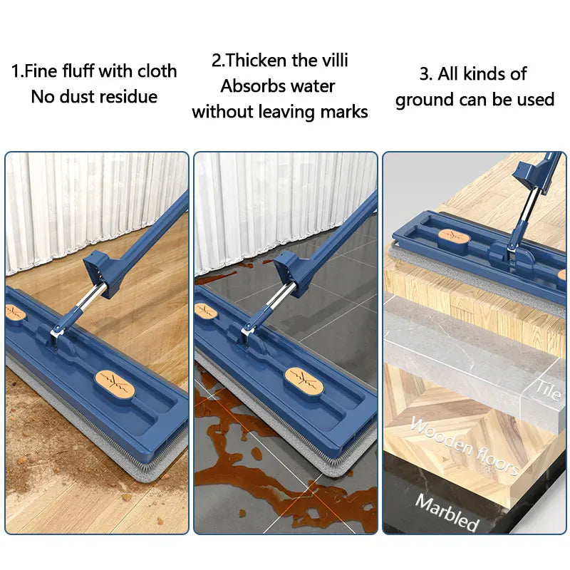 Self-standing Slide microfibre floor mop