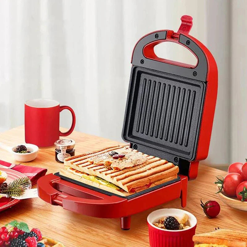 Tragbarer antihaftbeschichteter elektrischer Sandwich- und Waffelmaker