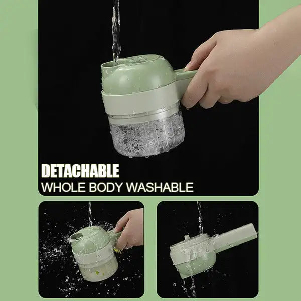 4-in-1 Handheld Elektrischer Gemüseschneider