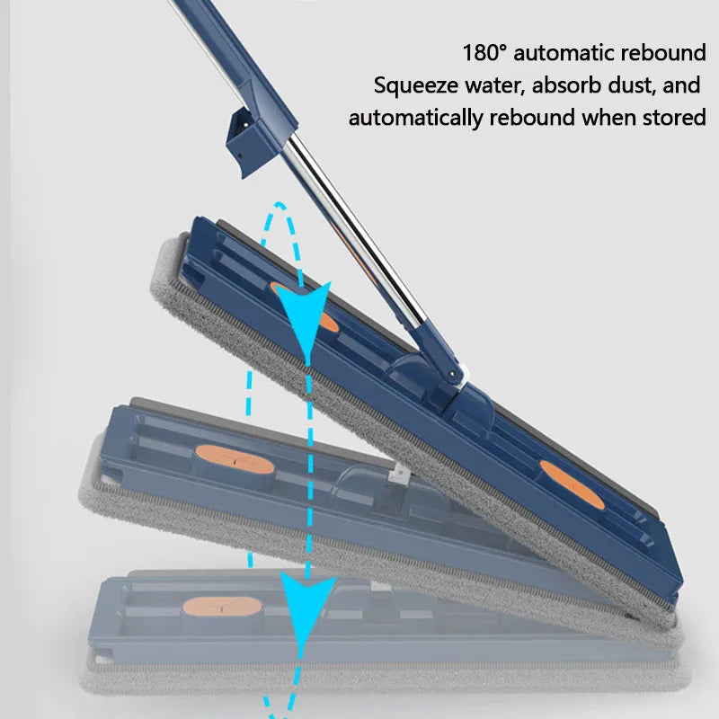 Self-standing Slide microfibre floor mop