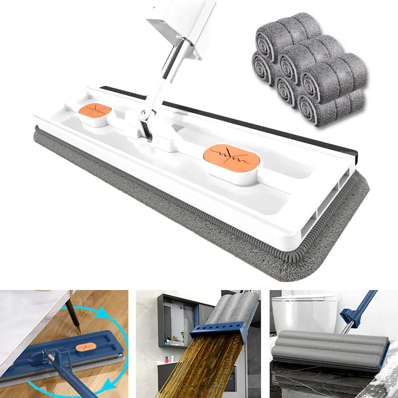 Self-standing Slide microfibre floor mop