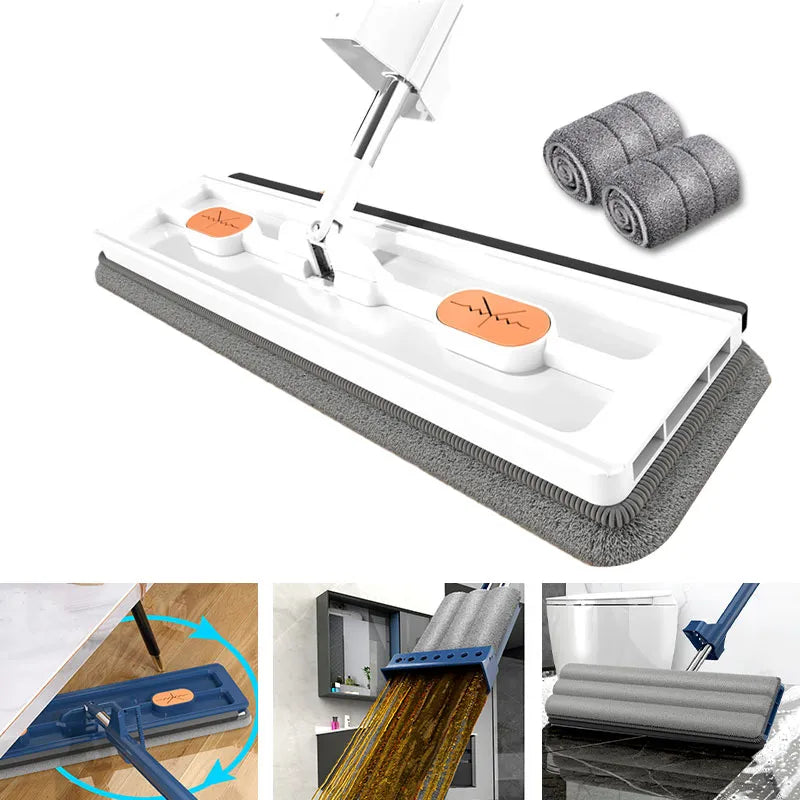 Self-standing Slide microfibre floor mop