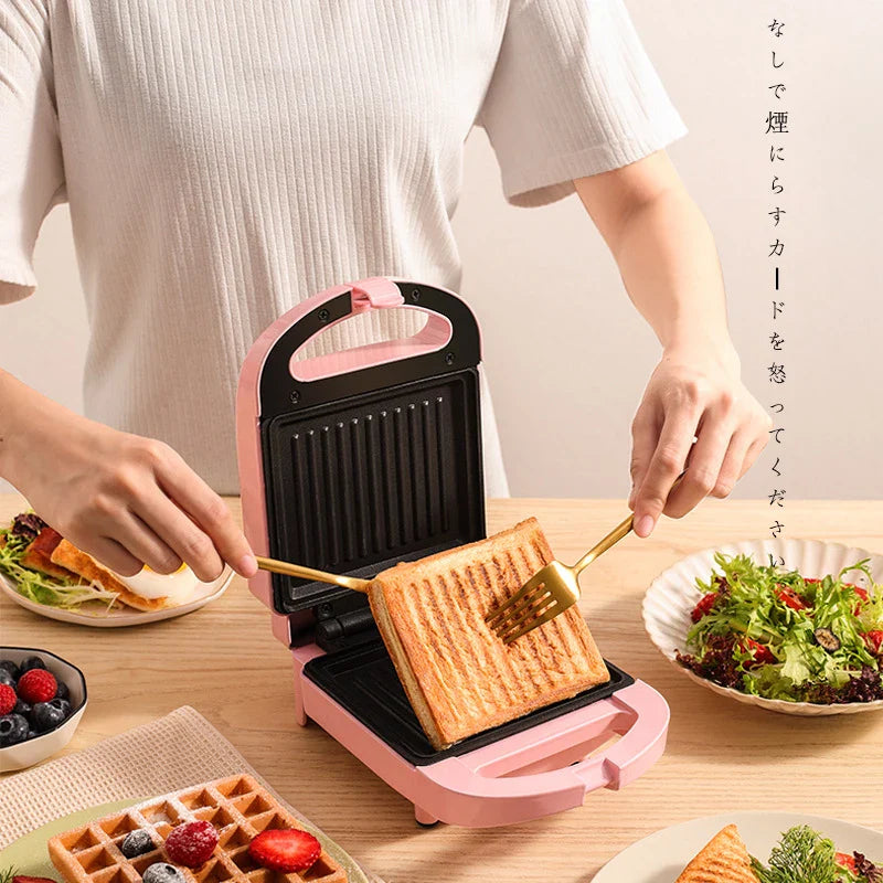 Tragbarer antihaftbeschichteter elektrischer Sandwich- und Waffelmaker